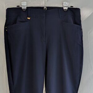 JM Collection Women's Straight-Leg Intrepid Blue Pants Size 16S $16.00